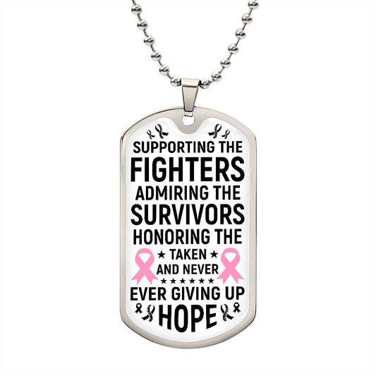 Cancer Support - Dog Tag