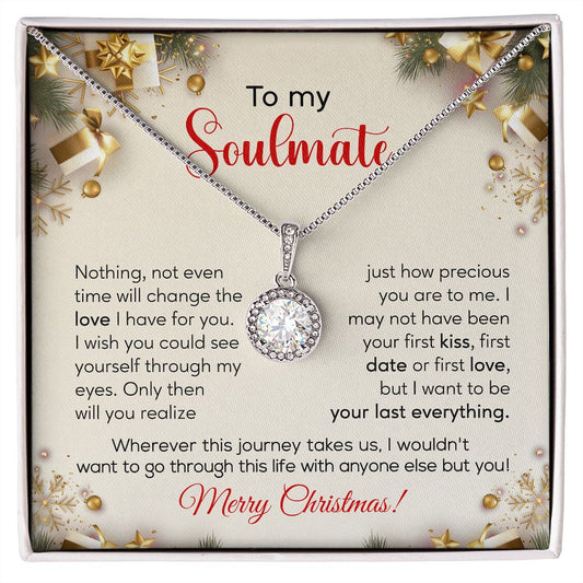 To My Soulmate Christmas Card-Eternal Hope Necklace
