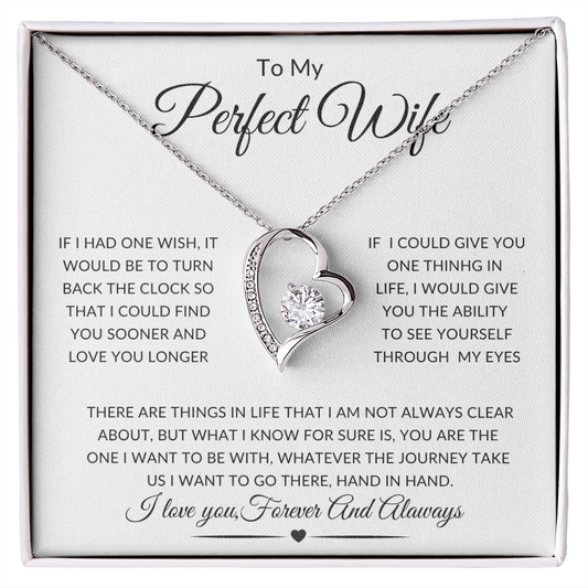 To My Perfect Wife | Forever Love Necklace